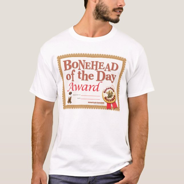 T-shirt do prêmio do Bonehead (Frente)