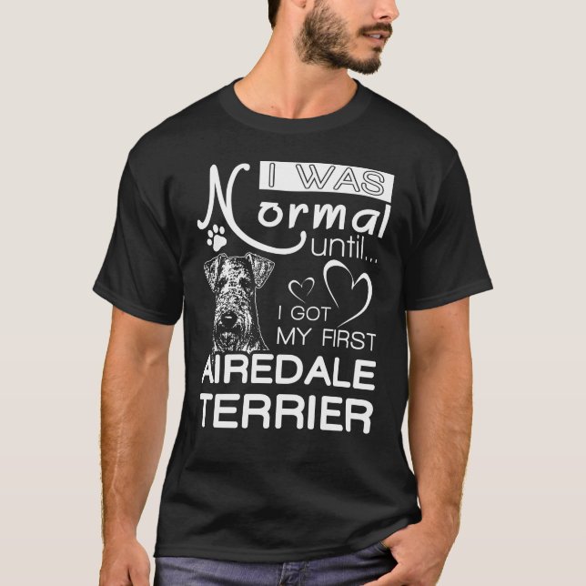 T-shirt do presente de Airedale Terrier para (Frente)