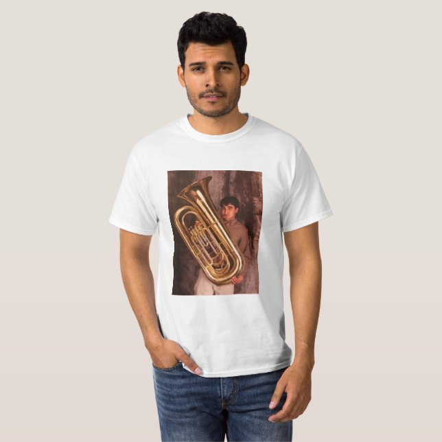 T-shirt do professor da tuba (Frente Completa)