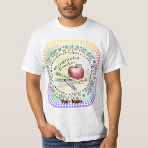 t-shirt do professor de Geografia