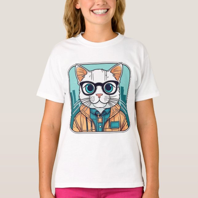 T-shirt do professor Whiskers (Frente)