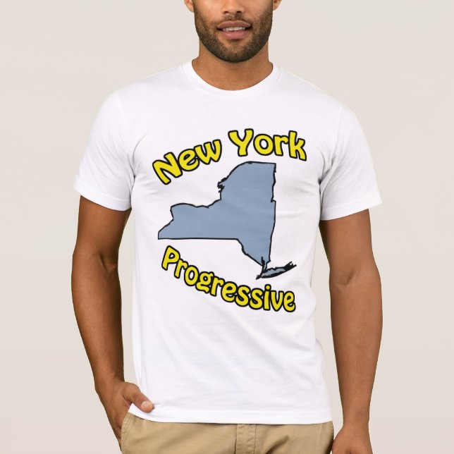 T-shirt do progressista de New York (Frente)
