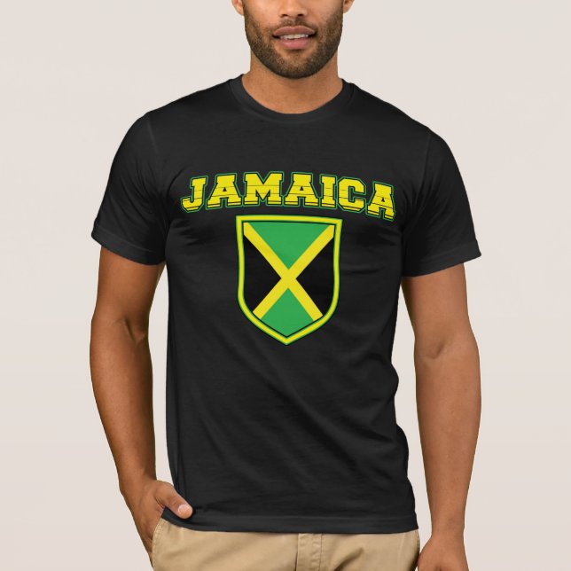 T-shirt do protetor de Jamaica (Frente)