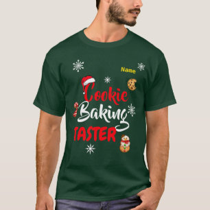 T-shirt do provador do cozimento do biscoito