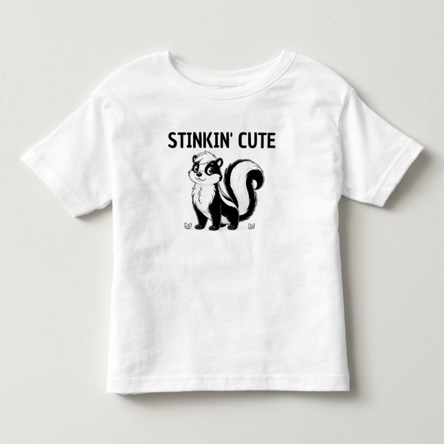 T-SHIRT DO PUN DE TODDLER CORTADO EM SKUNK (Frente)