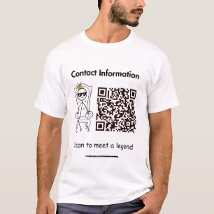 T-shirt do Qr Code Stickman - Digitalizar para con
