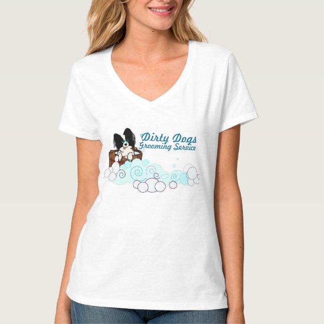 T-shirt do quadro de avisos do negócio (Frente)