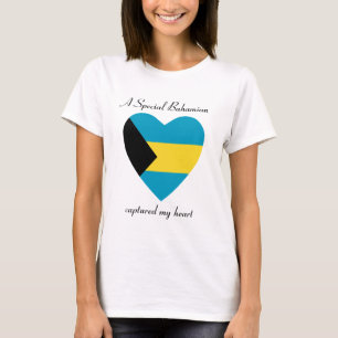 T-shirt do querido da bandeira de Bahamas