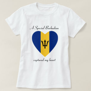 T-shirt do querido da bandeira de Barbados