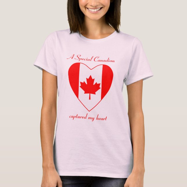 T-shirt do querido da bandeira de Canadá (Frente)