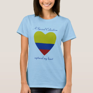 T-shirt do querido da bandeira de Colômbia