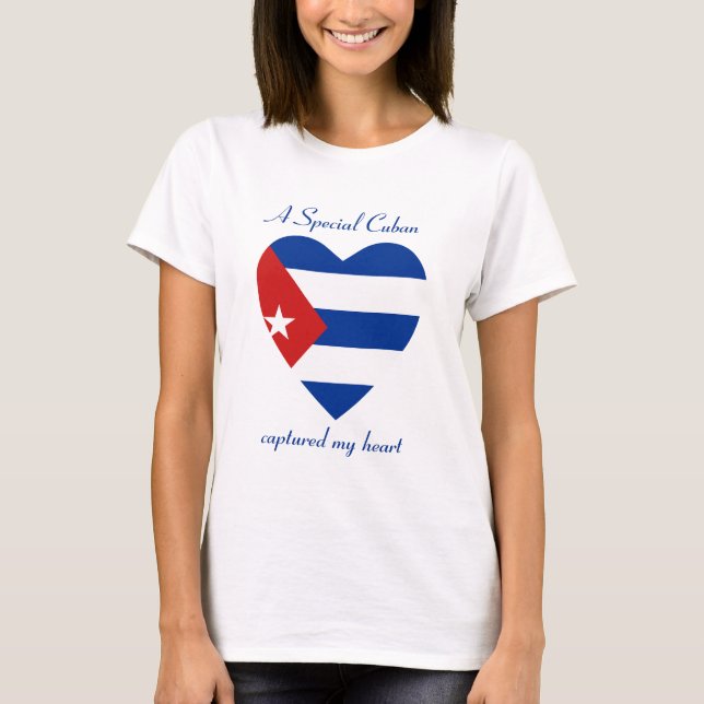 T-shirt do querido da bandeira de Cuba (Frente)