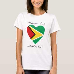 T-shirt do querido da bandeira de Guyana