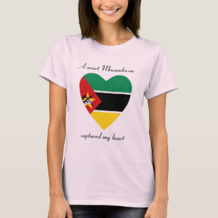 T-shirt do querido da bandeira de Mozambique