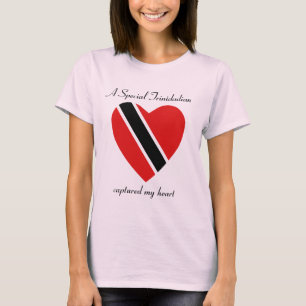 T-shirt do querido da bandeira de Trinidad and