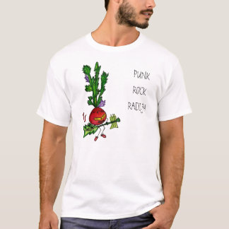 T-shirt do rabanete do punk rock