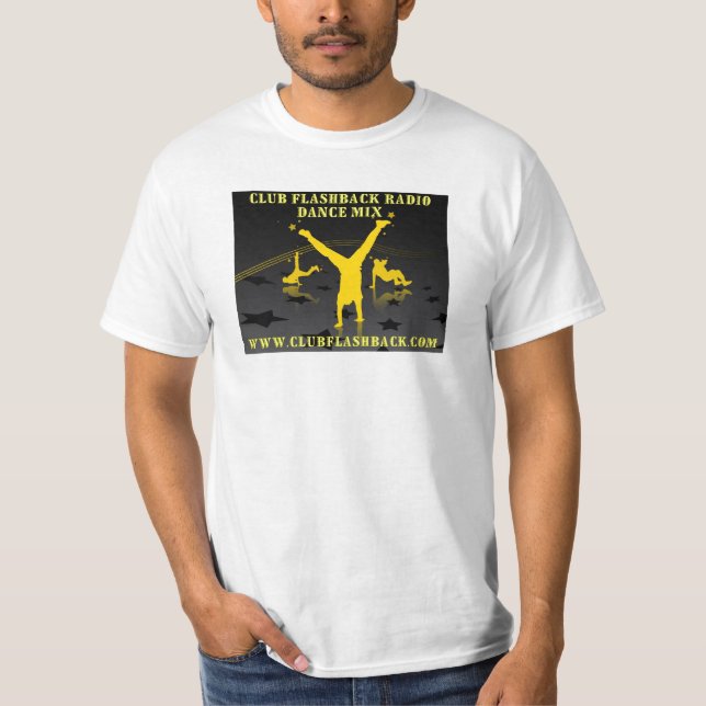 T-SHIRT DO RÁDIO DO FLASHBACK DO CLUBE (Frente)