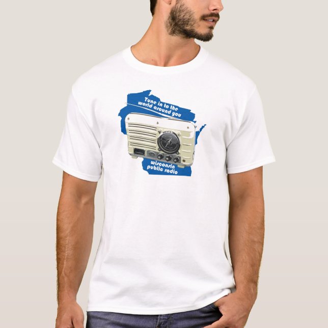 T-shirt do rádio pública de Wisconsin (Frente)