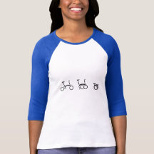 T-shirt do Raglan da Capa do Brompton das mulheres