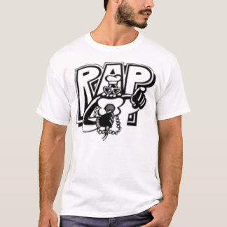T-shirt do rap de Recordz da chama do branco
