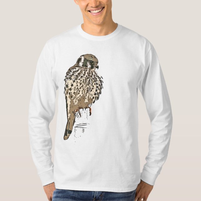 T-shirt do raptor do Kestrel (Frente)