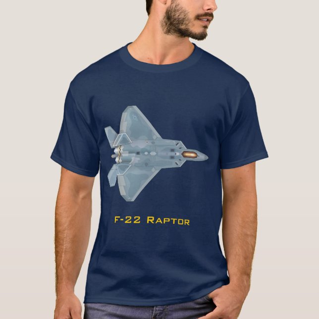 T-shirt do raptor F-22 (Frente)