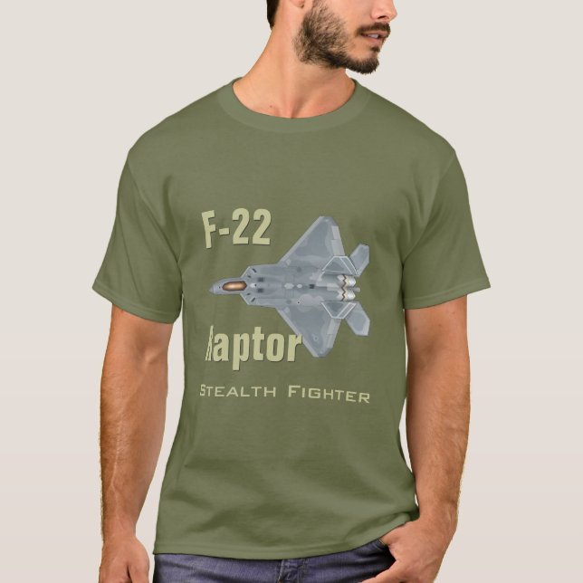 T-shirt do raptor F-22 (Frente)