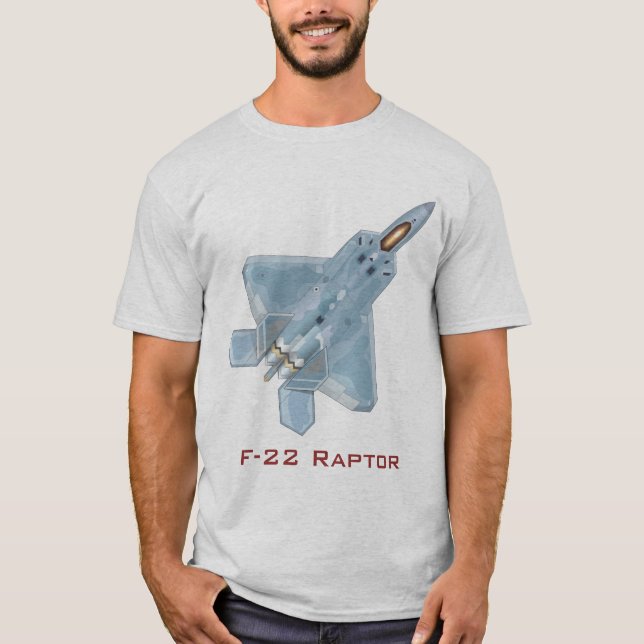 T-shirt do raptor F-22 (Frente)