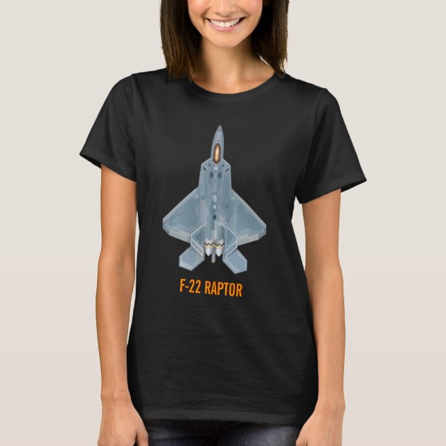 T-shirt do raptor F-22 (Frente)