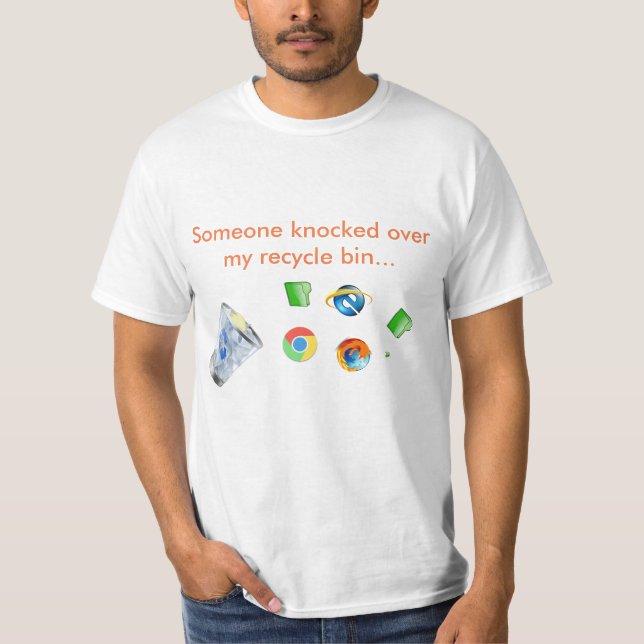 t-shirt do reciclagem (Frente)