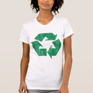 T-shirt do reciclar para o Dia da Terra
