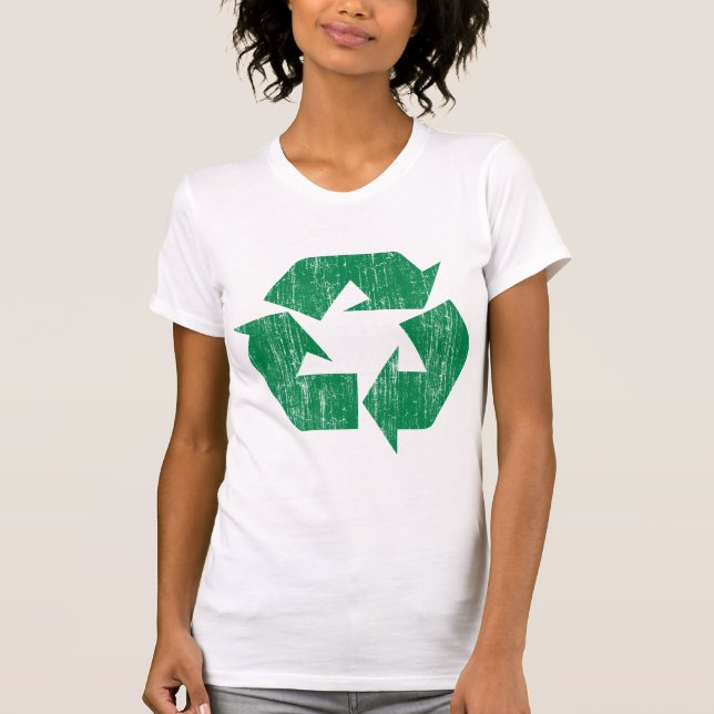 T-shirt do reciclar para o Dia da Terra (Frente)