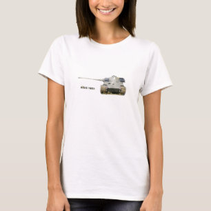 T-shirt do rei Tigre, branco, para homens,