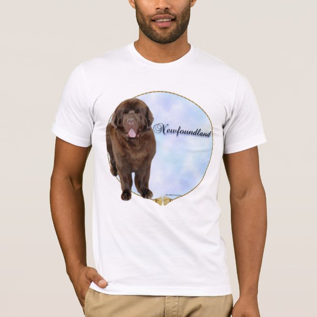T-shirt do retrato Brown Newfound (Frente)