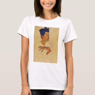T-shirt do retrato de auto de Egon Schiele
