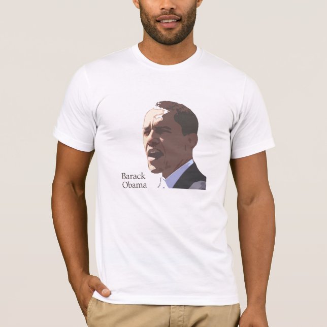 T-shirt do retrato de Barack Obama (Frente)