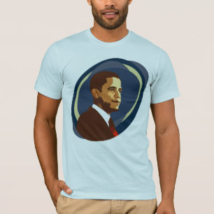 T-shirt do retrato de Barack Obama