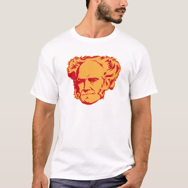 T-shirt do retrato de Schopenhauer (Frente)