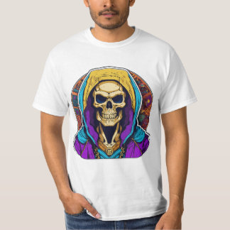 T-Shirt do Retrato do Skeletor de Hipster