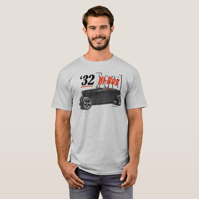 T-shirt do Roadster de 1932 HI-BOY (Frente Completa)