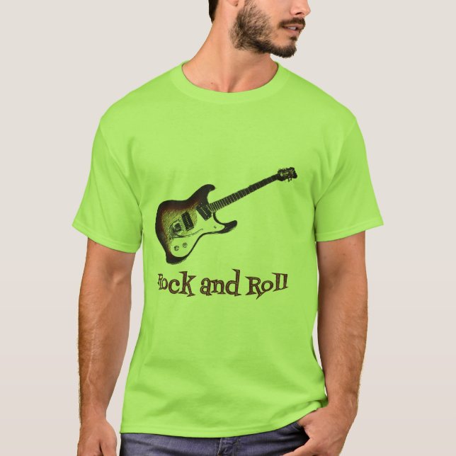 T-shirt do rock and roll (Frente)