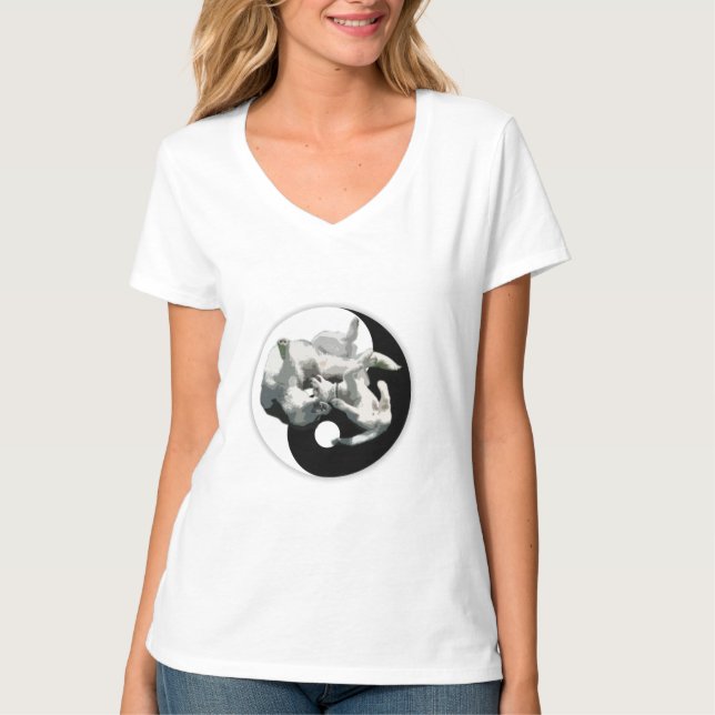 T-shirt do rouco de Yin-Yang (Frente)