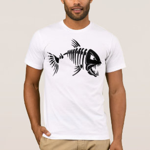 T-shirt do roupa dos homens/esqueleto americanos