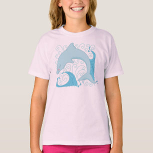 T-shirt do sacudir do golfinho