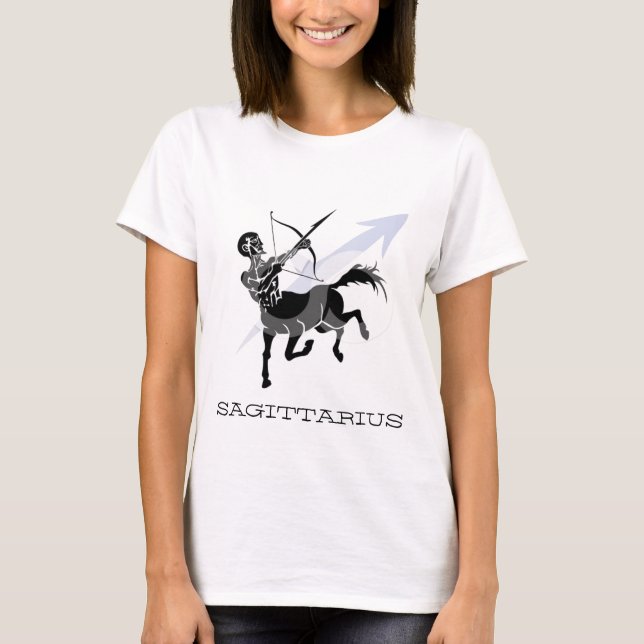 T-shirt do "Sagitário" das senhoras (Frente)