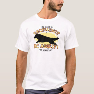 T-shirt do segredo de border collie da agilidade