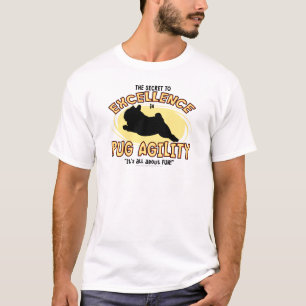 T-shirt do segredo do Pug da agilidade