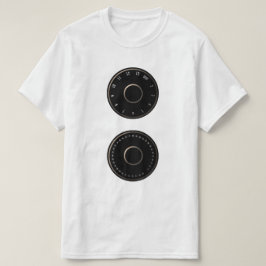 T-shirt do seletor da televisão VHF/UHF do vintage