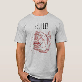 T-shirt do Selfie dos homens: Tapir de sorriso