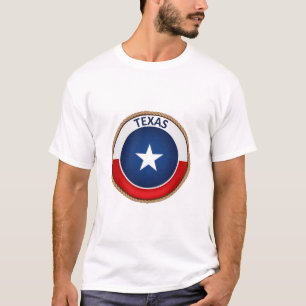 T-shirt do selo da bandeira do estado do Texas